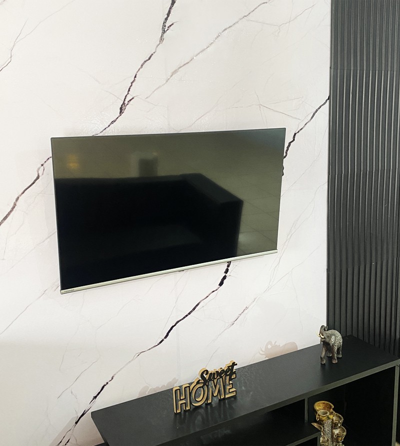 Papel de Parede Foto Mural Mármore Calacata Cinza