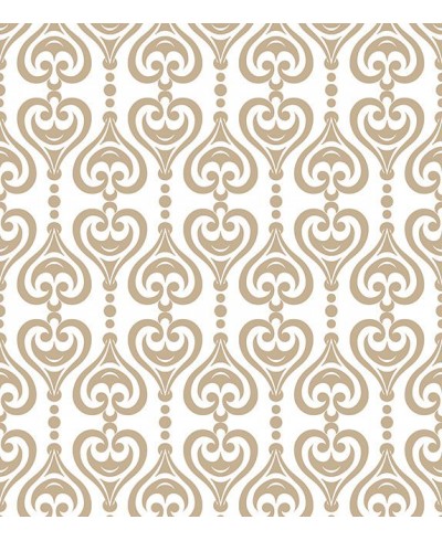 Papel de parede em tons bege e branco