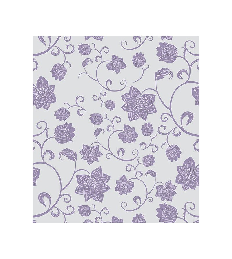 Papel de parede floral nos tons de lilas - Glamour 07