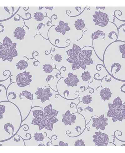 Papel de parede floral nos tons de lilas - Glamour 07