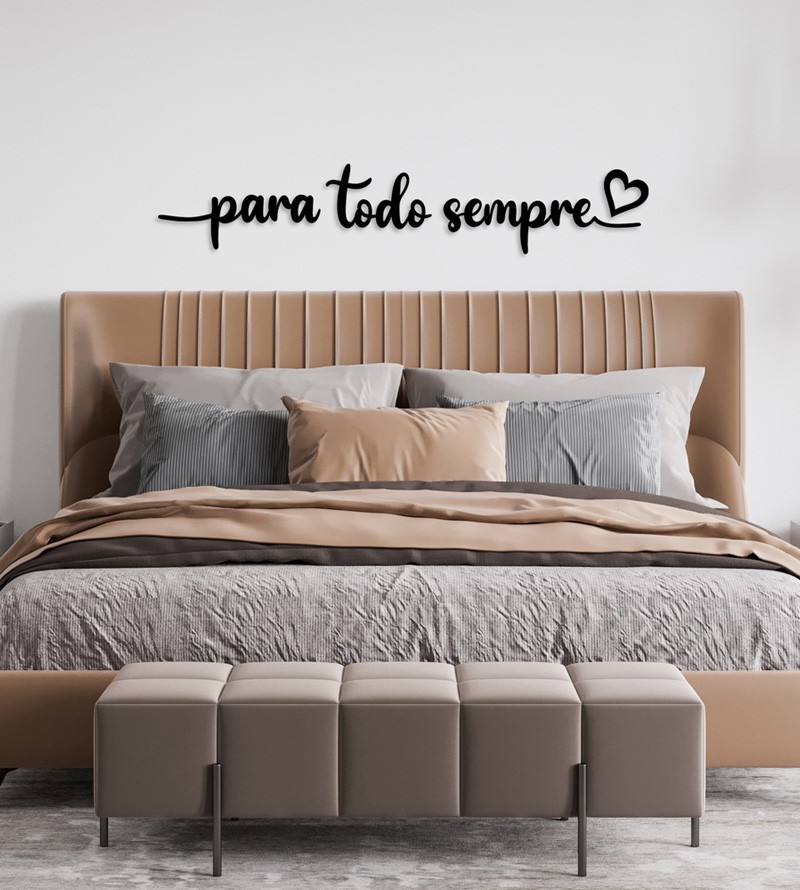 Frase Para Todo Sempre Decorativo em MDF 3mm