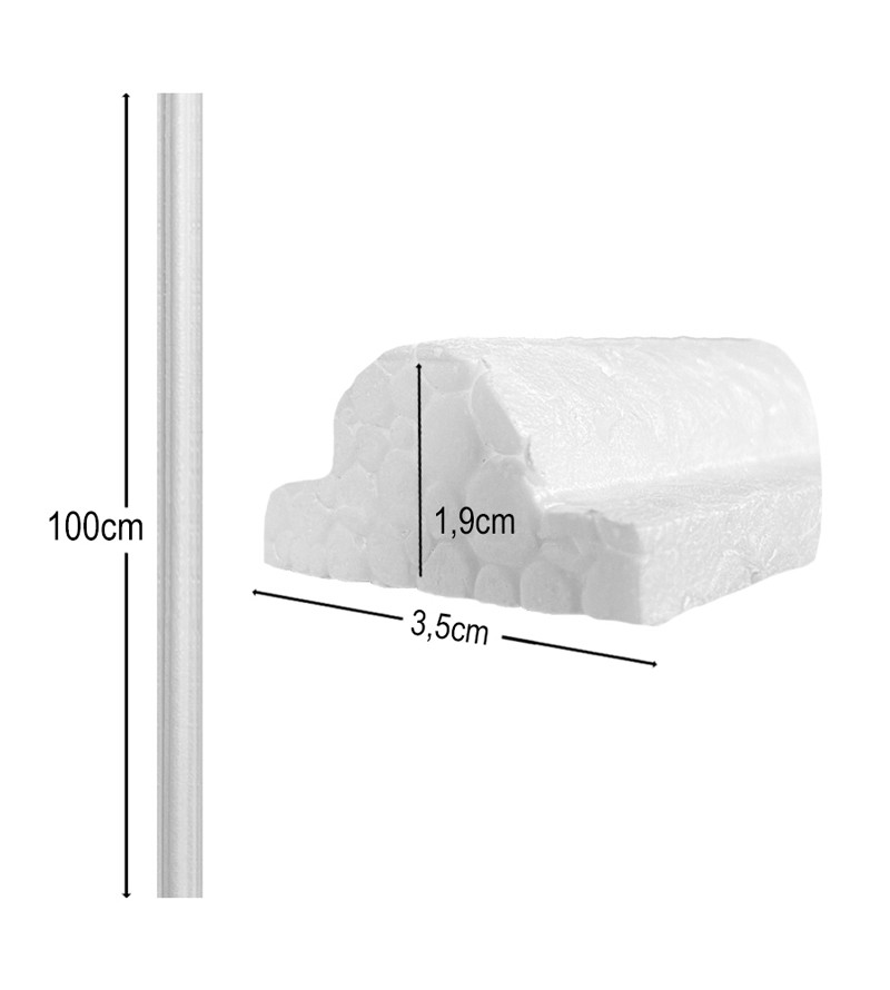 Kit 10 Metros Moldura Eps Decorativa Boiserie...