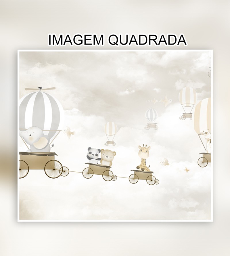 Papel de Parede Foto Mural Infantil Safari...