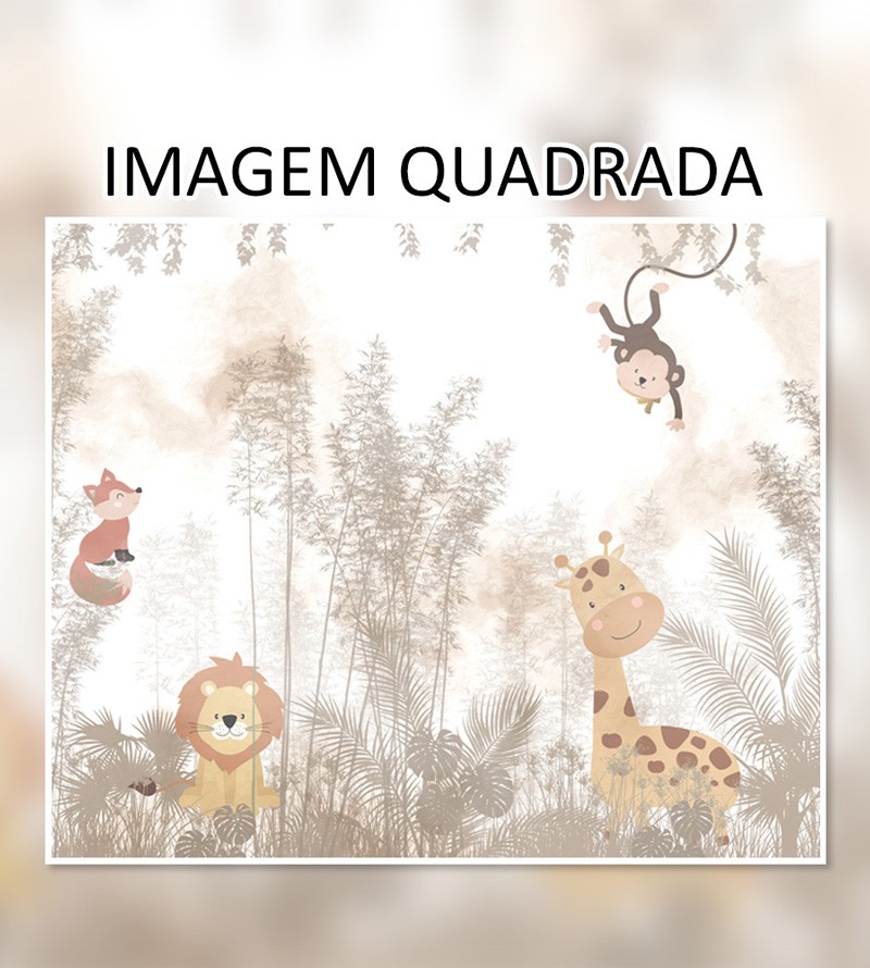 Papel de Parede Foto Mural Animais Infantil...