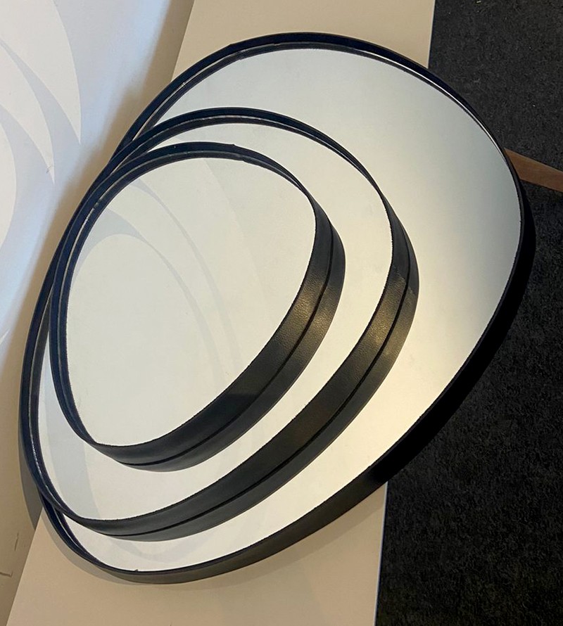 Kit 3 Espelhos Orgânico Decorativo com Borda em...