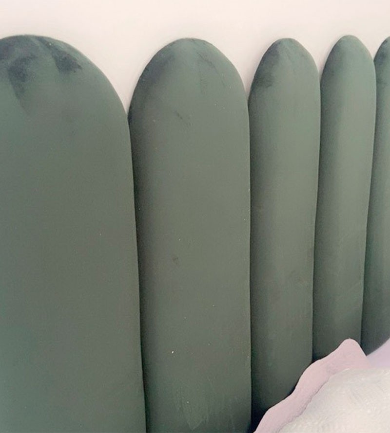 Cabeceira Veludo Modular Nuvem Estofada para Cama