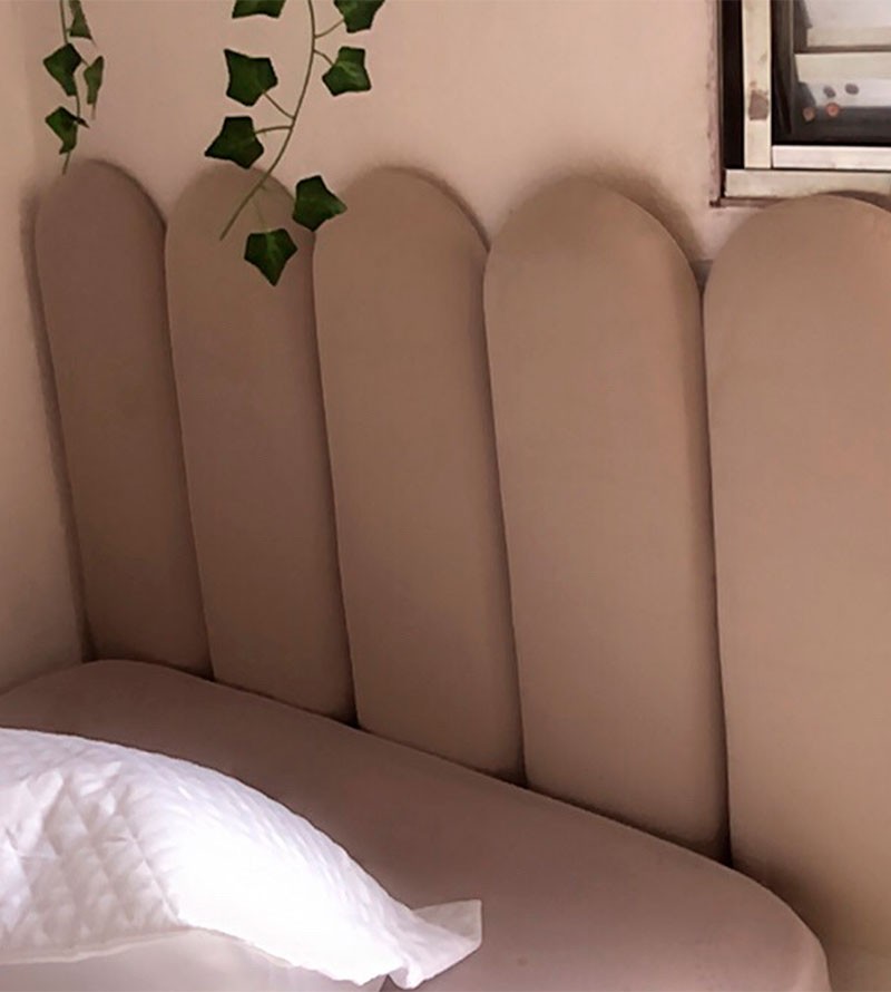 Cabeceira Veludo Modular Nuvem Estofada para Cama