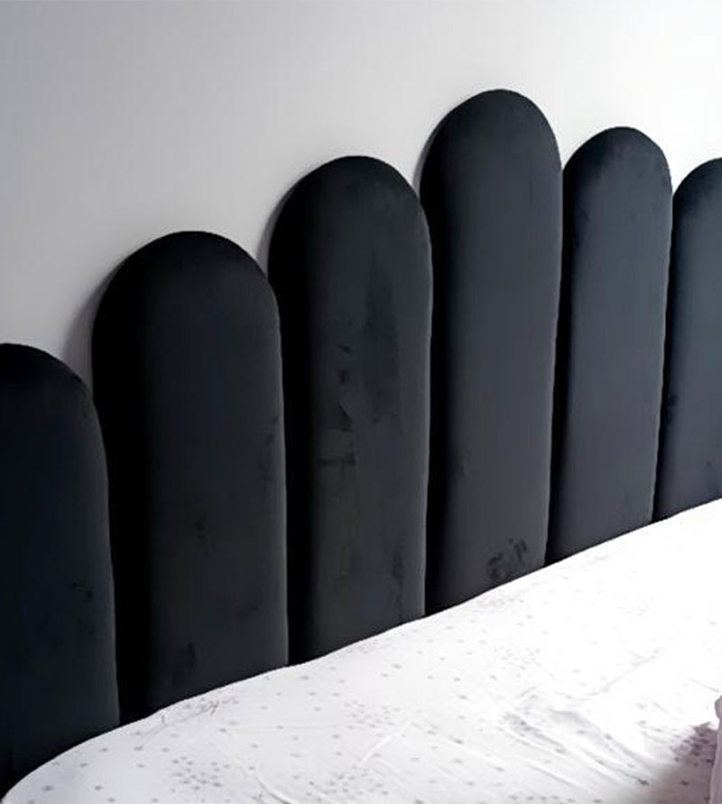 Cabeceira Veludo Modular Nuvem Estofada para Cama