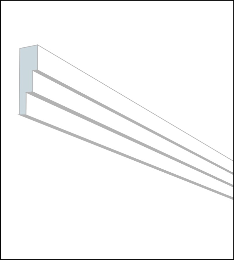 Moldura Teto eps Sanca Roda Forro