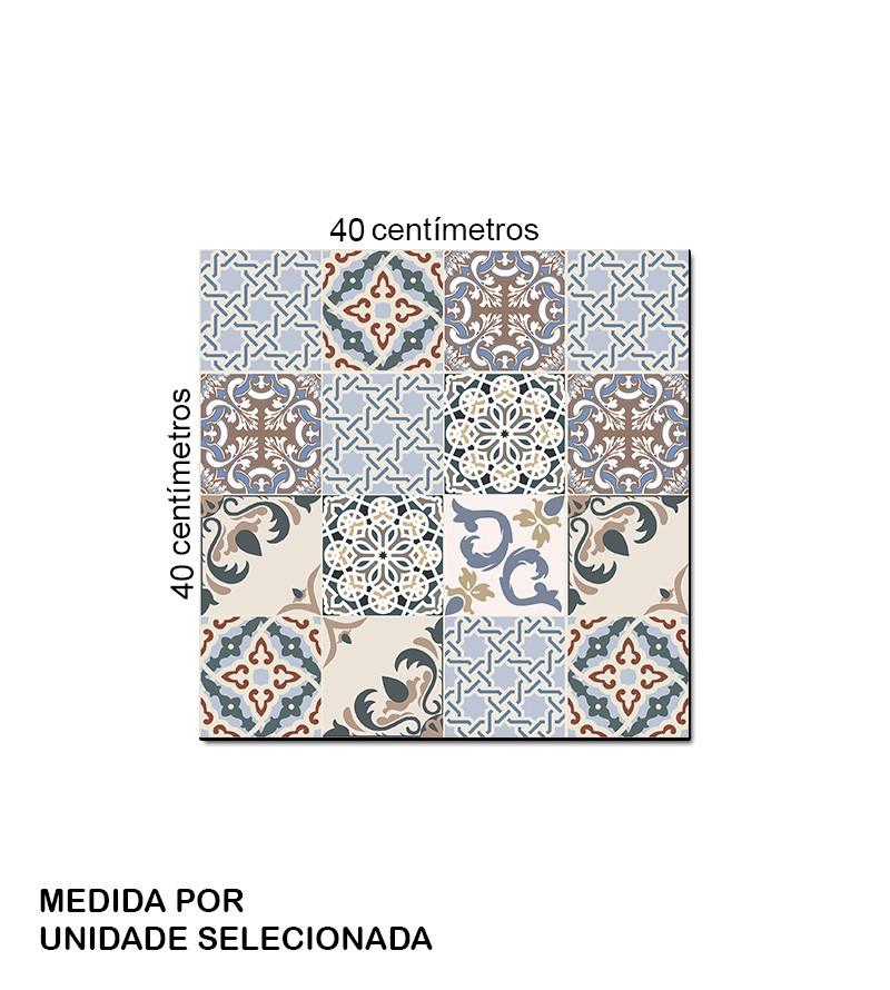 Adesivo Hidraúlico de parede fosco em tons...