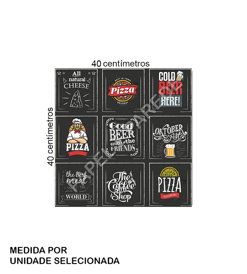 Adesivo Azulejos Retro Good Beer Lanchonete