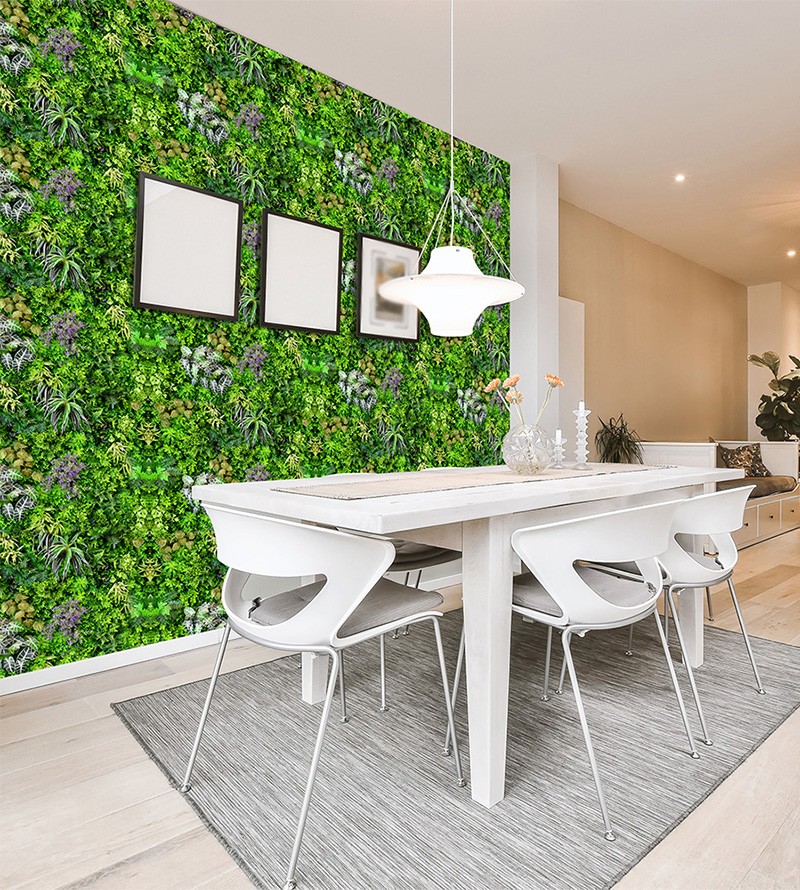 Papel De Parede Folhas Painel Vivo