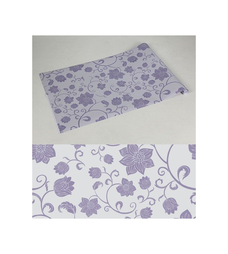 Papel de parede floral nos tons de lilas - Glamour 07