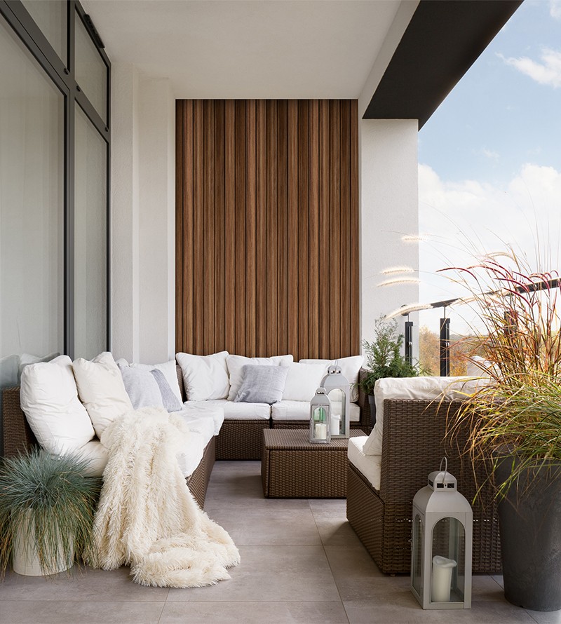 Papel de Parede Efeito Madeira Ripado 3D