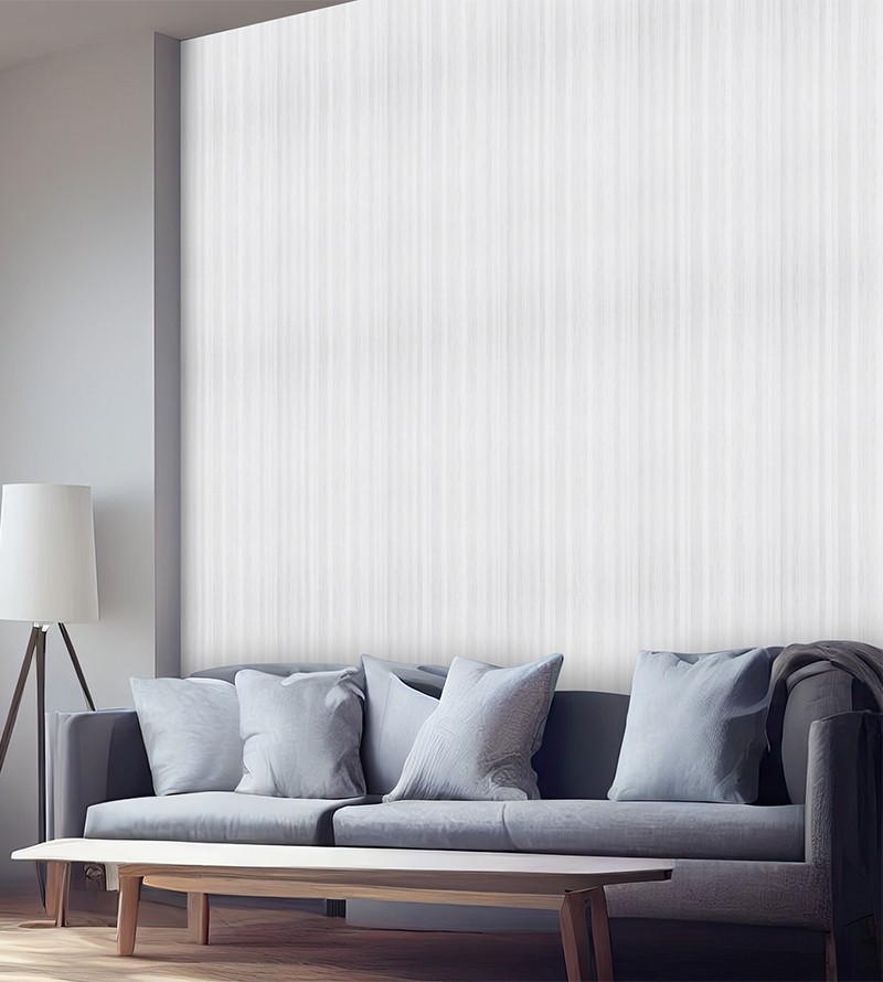 Papel de Parede Efeito Madeira Cinza Claro