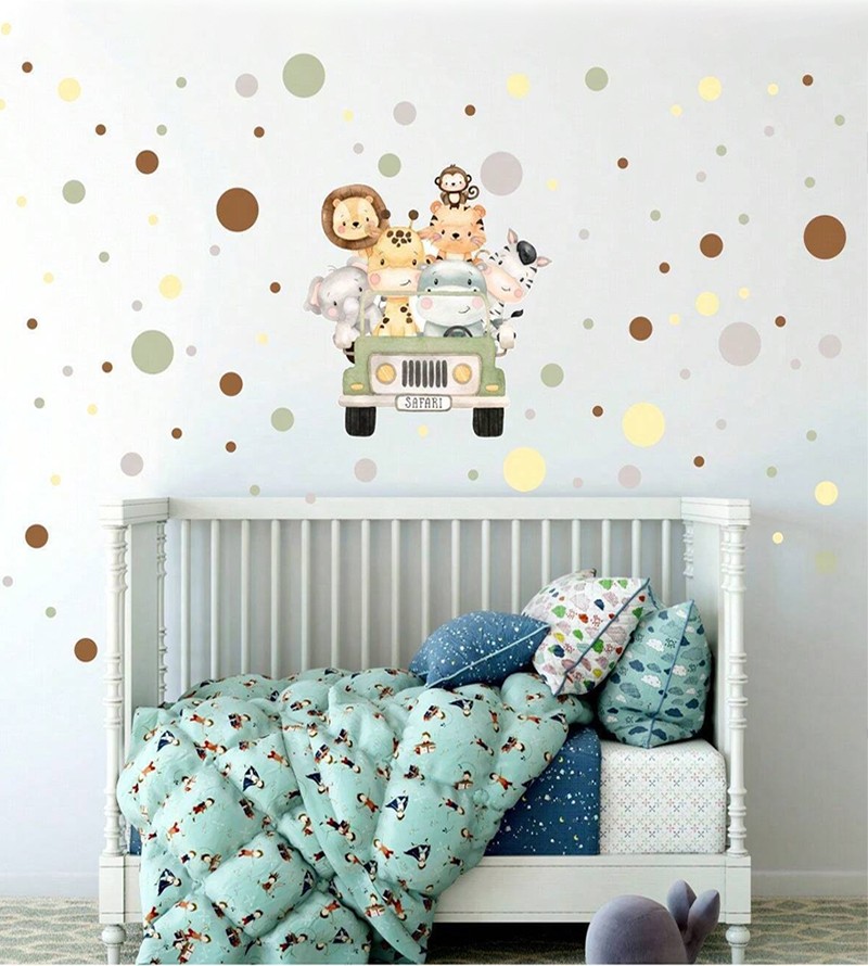 Adesivo De Parede Decorativo Infantil Safari...