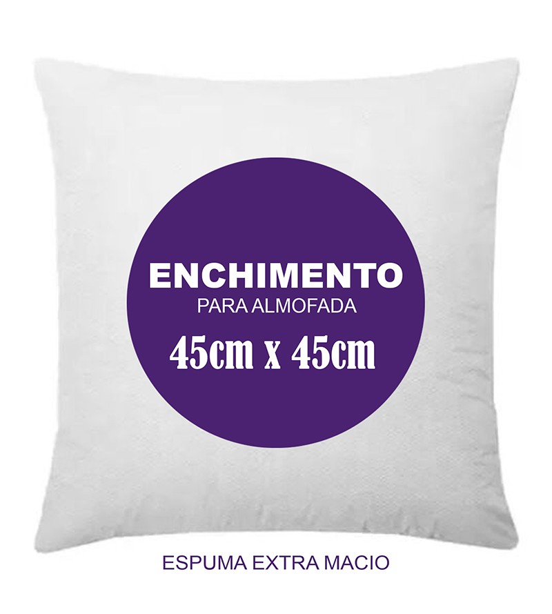 Enchimentos Refil Almofada 45x45 Espuma Extra...
