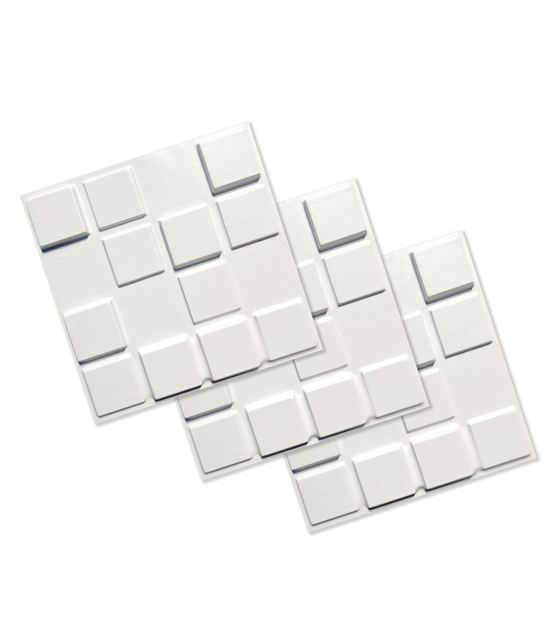 Placa Decorativa Pixels 25x25cm 3D Revestimento...