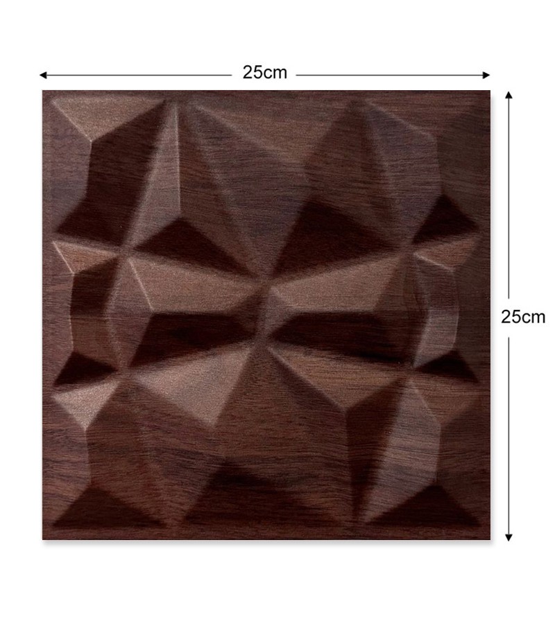 Placa Decorativa de Parede 25x25cm 3D...