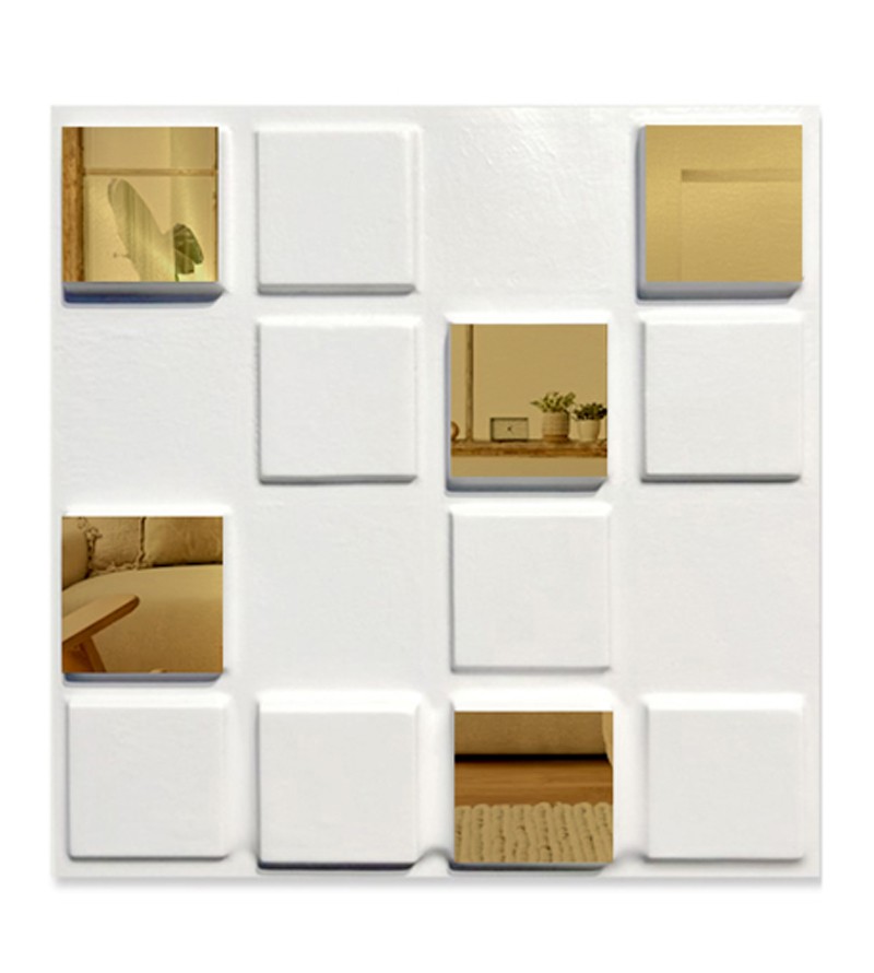 Placa Decorativa Pixels 25x25cm 3D Revestimento...