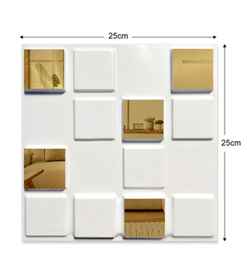 Placa Decorativa Pixels 25x25cm 3D Revestimento...