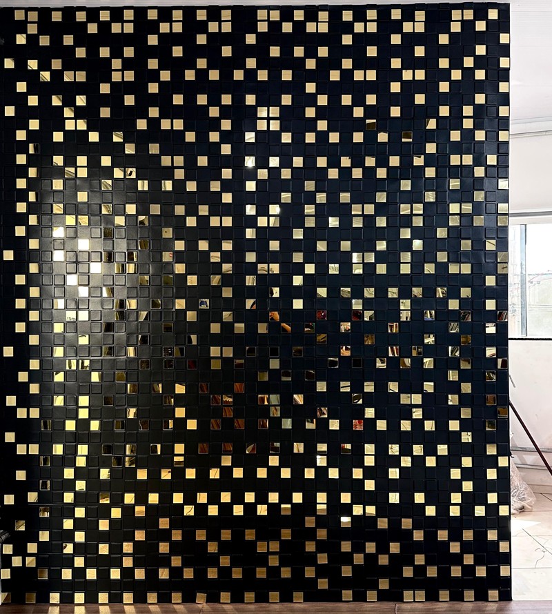 Placa Decorativa Pixels 25x25cm 3D Revestimento...