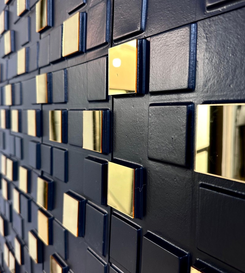 Placa Decorativa Pixels 25x25cm 3D Revestimento...