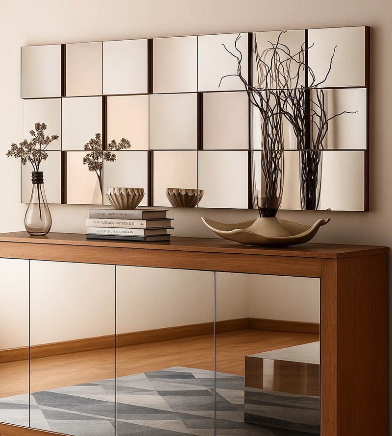 Espelhos de Vidro Liverpool Decorativo 21 Peças