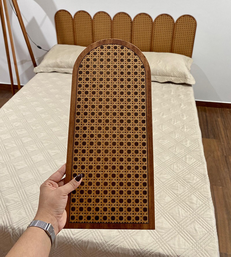 Cabeceira Indiana Nuvem Modular Autocolante em MDF