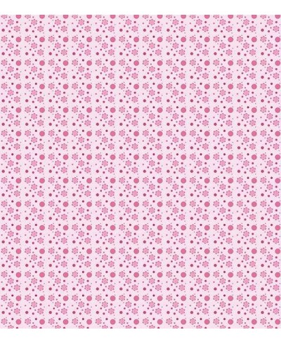 Papel de parede com fundo rosa claro e detalhes em rosa - Infantil 03