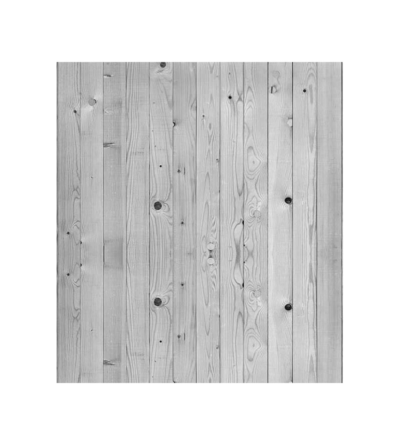 Papel de Parede Tábuas Envelhecidas em Tons Cinza - Madeira 155