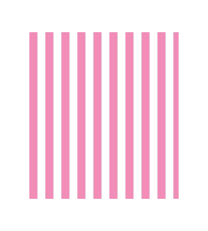 Papel de Parede Infantil Listrado em Rosa e Branco - Kids 14