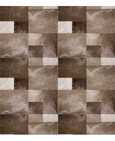 Papel de parede couro rustico em tons marrons, branco e cinza - Couro 03