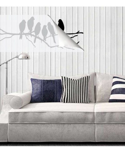 Adesivo de parede com tema de animais pássaros em galho