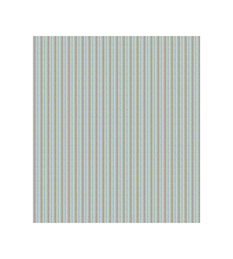 Papel de parede com listras em tons de cinza e azul claro - Infantil 18