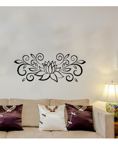 Adesivo de parede para sala flor de lotus