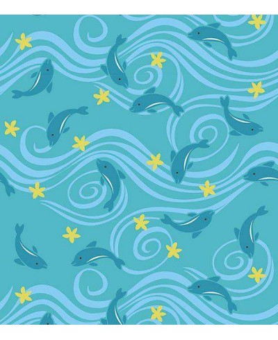 Papel de parede em tons de azul e amarelo - Infantil 77