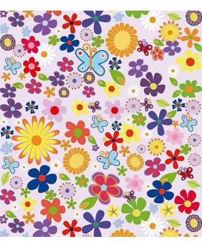Papel de parede com fundo rosa e desenhos em amarelo, laranja, vermelho, verde, azul, branco, preto, roxo e bordo - infantil 85