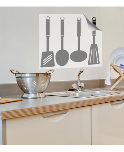 Adesivo de parede com o tema cozinha com talheres - Cozinha 06