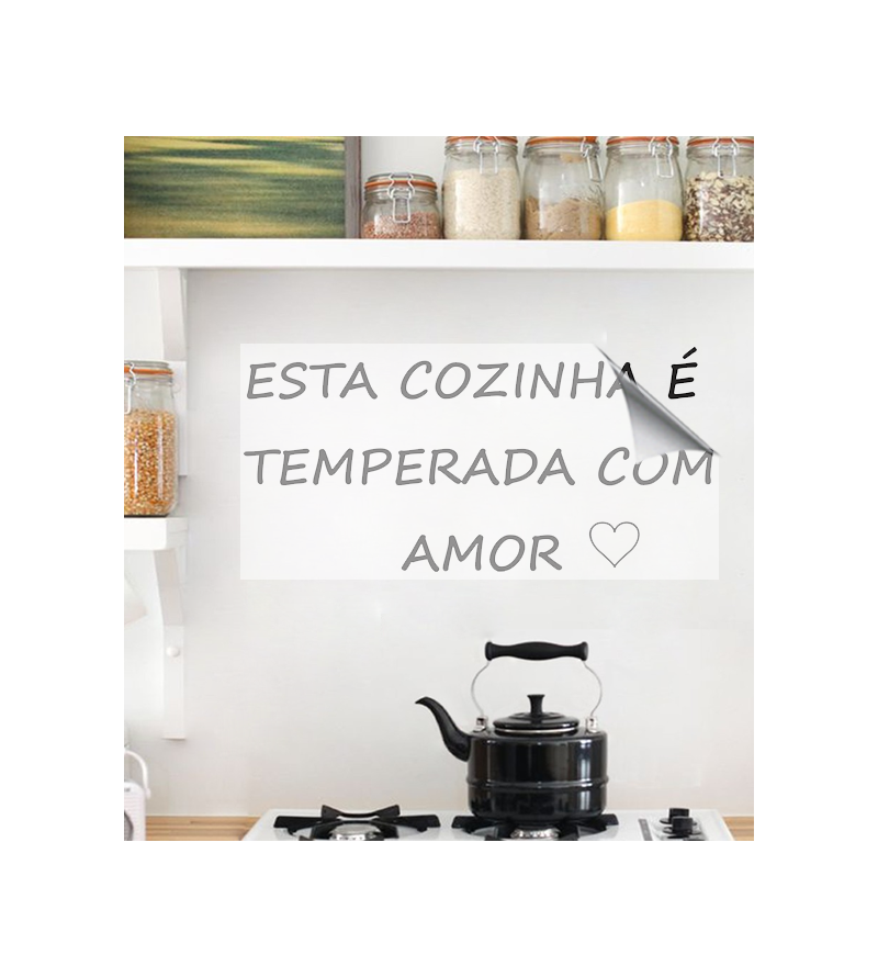 Adesivo de cozinha com frase - Cozinha 12