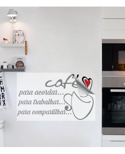 Adesivo de cozinha café para tudo - Cozinha 22