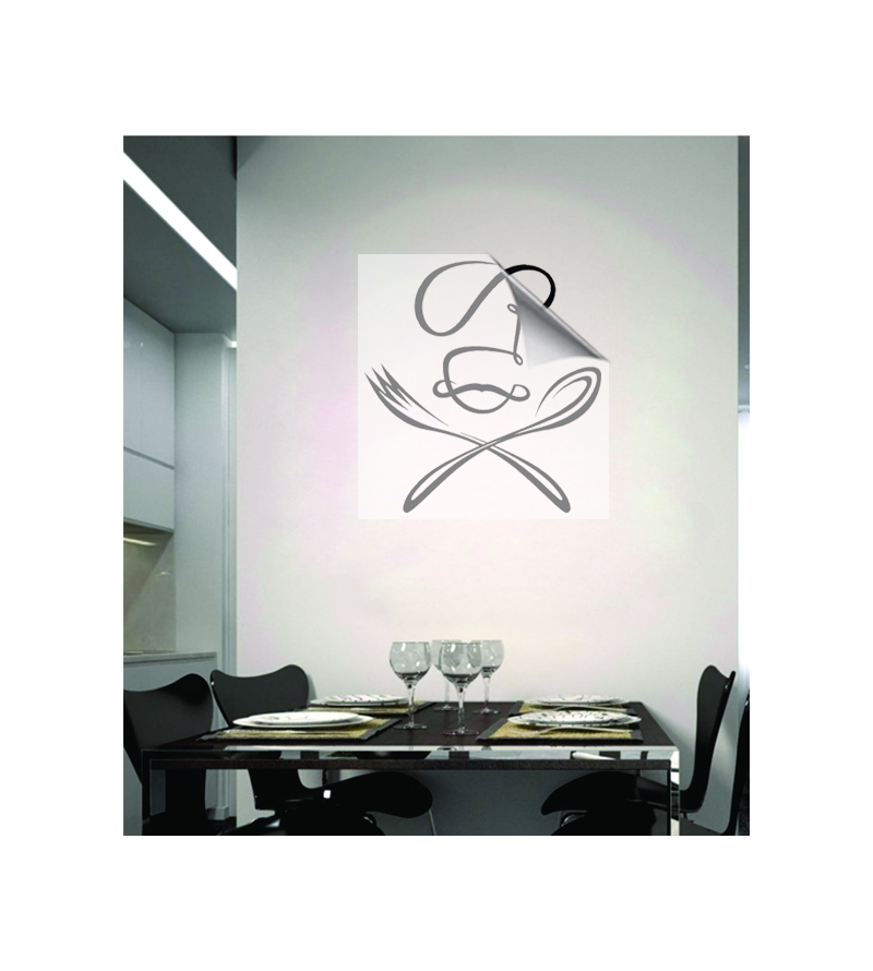 Adesivo de cozinha talheres mestre - Cozinha 26