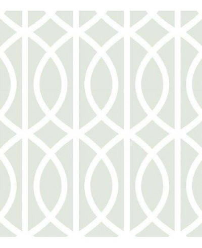 Papel de parede em tons verde claro - Geométrico 04