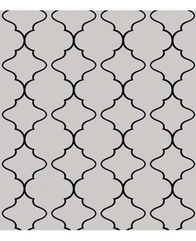 Papel de parede em tons cinza e com detalhes pretos - Geométrico 17