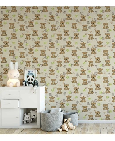 Papel de Parede Ursinho Fofinho Bebê Papel de Parede Ursinho Fofinho Bebê