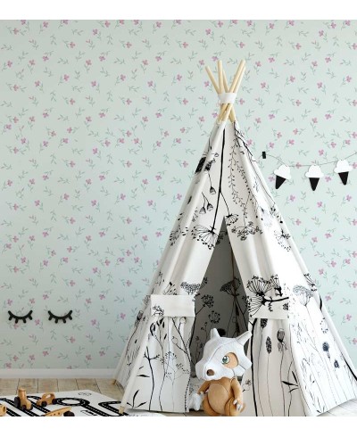 Papel de Parede Romântico Bebê Verde