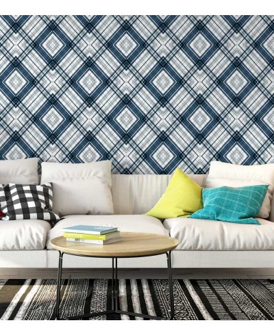 Papel de parede, com tons de azul e bege cinza - Casual 10