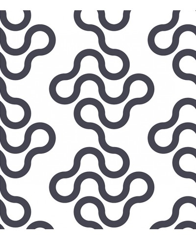 Papel de parede branco com detalhes preto