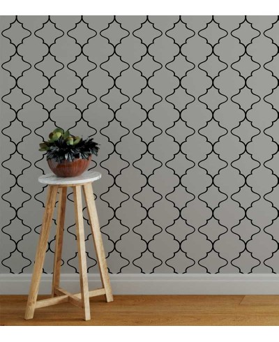 Papel de parede em tons cinza e com detalhes pretos - Geométrico 17