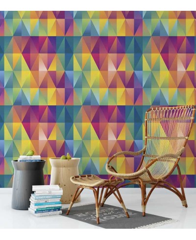 Papel de parede geométrico colorido - Geométrico 38